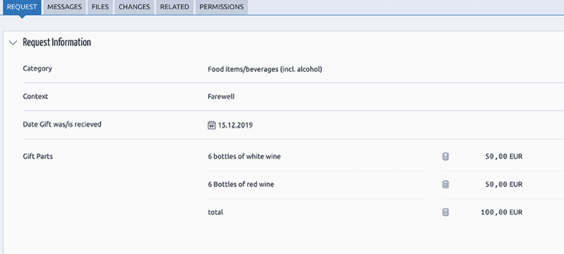 screenshot of EQS Approval Manager